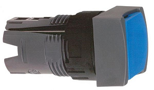 Harmony xb6_головка кнопки, отв. 16 мм, квадрат., синяя Schneider Electric. Вид 1