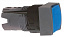 Harmony xb6_головка кнопки, отв. 16 мм, квадрат., синяя Schneider Electric. Вид 1.