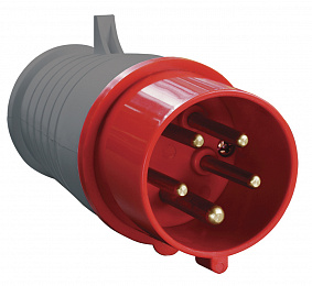 ССИ-015 Вилка кабельная 3Р+РЕ+N 16А 380-415В IP44 ИЭК. Вид 1