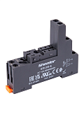 Цоколь 10A(300V), черный, на рейку DIN35/панель, для RFT2CO Shenler