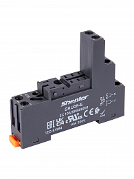 Цоколь 10A(300V), черный, на рейку DIN35/панель, для RFT2CO Shenler. Вид 1