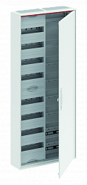 CA28VM Шкаф 96М навесной с медиапанелями IP44, 1250x550x160 с расст. между DIN-рейками 125 мм и самозажимными клеммами N/PE CA28VM ABB. Вид 1
