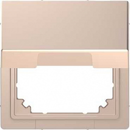 Адаптер с крышкой для интеграции system m в d-life (шампань) Merten D-Life Schneider Electric. Вид 1