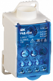 РБД-250А Распределительный блок на DIN-рейку ИЭК. Вид 1