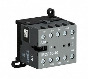 TBC 7-30-10 Миниконтактор 3-х полюсный 12A 50...90В DC ABB. Вид 1