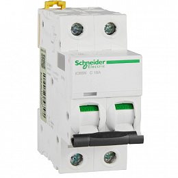 iC65N 2P 16А Автоматический выключатель 2-полюсный, 16А, 6кА (хар-ка C) Schneider Electric. Вид 1