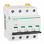 iC65N 4P 20А Автоматический выключатель 4-полюсный, 20А, 6кА (хар-ка C) Schneider Electric. Вид 1.