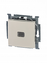 2006/1 UCGL-92-507 Выключатель 1-клавишный с подсветкой (слоновая кость) Basic 55 ABB. Вид 1