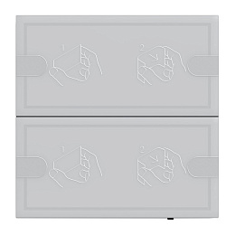 Сенсорный выключатель 4 KNX , 24V, 2-клавишный Gira. Вид 1