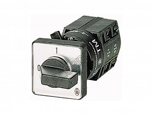 15096 TM-2-8292/EZ Выключатель 3-полюсный, 10A, 0-1 Пол., 90 °, 30x30mm, пер. креп. в отверстие 22мм Eaton. Вид 1