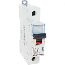 DX3-E Автоматический выключатель 1-полюсный 3A 6kA (хар-ка C) Legrand. Вид 1