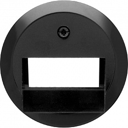 Накладка для UAE/E-DAT Design/Telekom розетка ISDN (черный, глянцевый) Serie 1930/Glas/Palazzo Berker. Вид 1