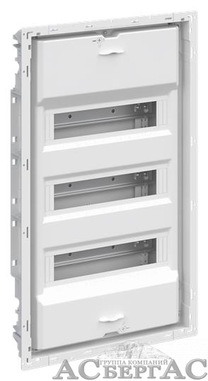 Abb uk660e3 скачать чертеж Бокс UK662CW комбинир. 24+4 мод. + мультимедиа с радиопрозрачной дверью 2CPX0314