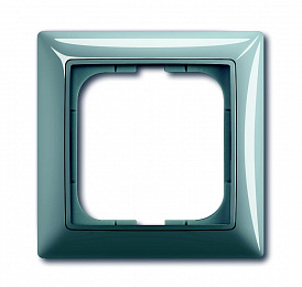 2511-98-507 Рамка 1-постовая с декоративной накладкой (бистро/голубой) Basic 55 ABB. Вид 1