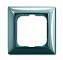 2511-98-507 Рамка 1-постовая с декоративной накладкой (бистро/голубой) Basic 55 ABB. Вид 1.
