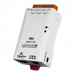 Компактный шлюз-разветвитель Modbus RTU/ASCII, PoE, 3xRS-485, функция 2xMaster и 1xSlave ICP DAS. Вид 1