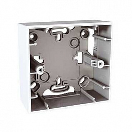 Монтажная коробка для наружной проводки 36 мм, 1 пост (белый) Unica Schneider Electric. Вид 1