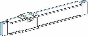 Прямая секция для болт. отв. блоков, 3l+n+per, cu, 2000а, l=2000 мм Schneider Electric. Вид 1