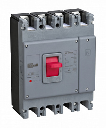 ВА-305-4P-0630A Силовой автоматический 4-х полюсный выключатель 630А 35кА DEKraft. Вид 1
