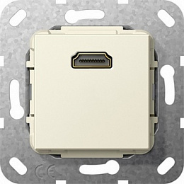Розетка HDMI (бежевый) System 55 Gira. Вид 1
