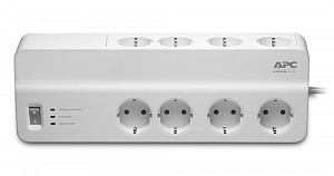 Cетевой фильтр, 8 розеток, кабель 2м, белый Schneider Electric. Вид 1
