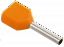 НГИ2 0,5-8 Наконечник-гильза сечение 2х0,5 мм² (оранжевый) (20шт) ИЭК. Вид 1.