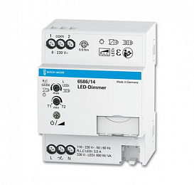 6586/14 Универсальный светорегулятор, 2-800 Вт/ВА, MDRC ABB. Вид 1