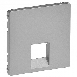 Лицевая панель для розеток RJ11,RJ45 (Алюминий) Valena LIFE Legrand. Вид 1