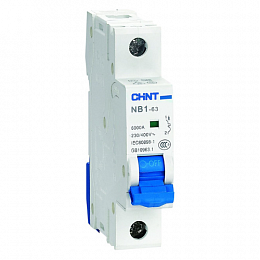 NB1-63 Автоматический выключатель 1-полюсный, 50A, 6kA (хар-ка C) CHINT. Вид 1