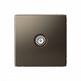 Розетка TV, оконечная 1DB, механизм (мокко) ARTGALLERY Systeme Electric. Вид 1