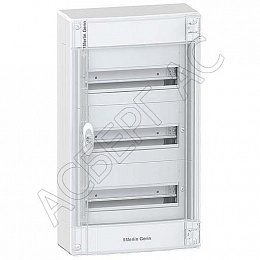 Щит навесной 1ряд/3 рейки на 39 модулей 600х336х143 IP40 (в сборе) Schneider Electric. Вид 1