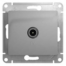 Розетка TV проходная 4DB (алюминий) Glossa Systeme Electric. Вид 1