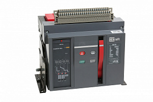 21729DEK ВА732-3P-3200A-F-L Воздушный 3х-полюсный автомат (стационарное) в сборе с моторным приводом 3P 3200А 80кА DEKraft. Вид 1