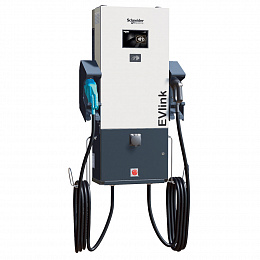 Зарядная станция для электромобилей EVlink DC 24кВт CHAdeMO_CCS2_AC T2 Schneider Electric. Вид 1