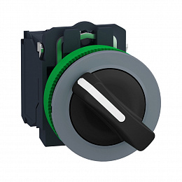 Переключатель 22мм 2 поз.заподлицо 1НО,CUST Schneider Electric. Вид 1