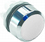 MP1-20W Кнопка белая без подсветки без фиксации (только корпус) ABB. Вид 1.