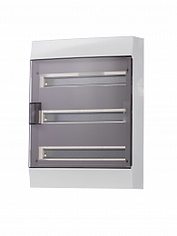 Бокс настенный на 54 модуля прозрачная дверь 382х507х120мм (с клемм.) Mistral41 ABB. Вид 1