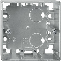 Корпус для открытого монтажа, 1-постовый, sd (сталь) Merten Schneider Electric. Вид 1