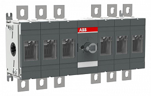 OT400E33 Рубильник 6-полюсный на 400А (без ручки и переходника) ABB. Вид 1