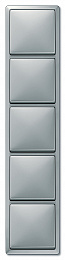Рамка 4-постовая, sd (сталь) Merten Artec Schneider Electric. Вид 1