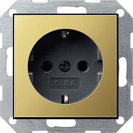 Розетка с заземлением (лутунь) System 55 Gira. Вид 1