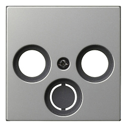 Накладка на TV-розетку (сталь) System 55 Gira. Вид 1