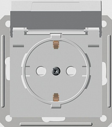 Розетка С/У, 2К+З, 16А, 250В со шторками, IP44 белый Wessen 59 Systeme Electric. Вид 1