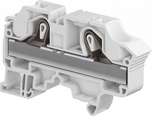 Клемма втычная ZK16 серая - 16 мм2, 2 зажима TYCO. Вид 1