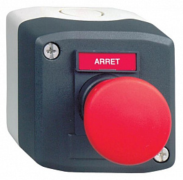 Кнопочный пост,1 нажимная грибовидная кнопка с возвратом Schneider Electric. Вид 1