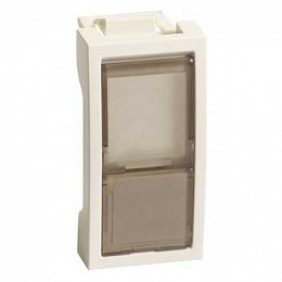 Лиц.плата ultra 1мод 1xkeystone белая Schneider Electric. Вид 1