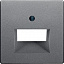 Накладка для розетки UAE (алюминиевый, бархатный лак) Q.1/Q.3 Berker. Вид 1.