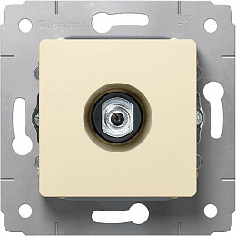Розетка TV простая (слоновая кость) Cariva Legrand. Вид 1