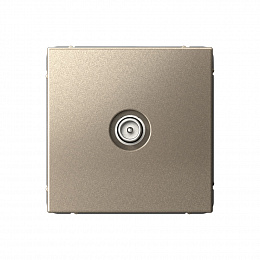 Розетка TV, оконечная 1DB, механизм (шампань) ARTGALLERY Systeme Electric. Вид 1