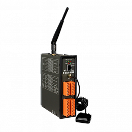 PC-совместимый контроллер 80МГц с 3G WCDMA, 1xRS-232, 1xRS-485, Ethernet, 8xAI, 3xDI, 3xDO, MiniOS7, GPS ICP DAS. Вид 1